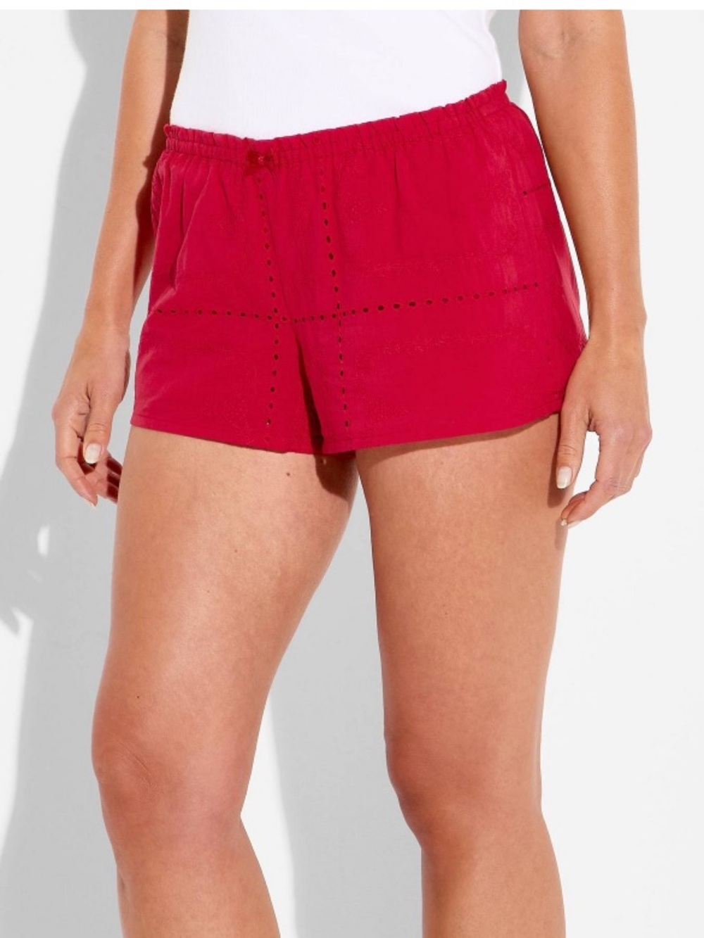 Wild fable red mid rise ruffle edge shorts 8